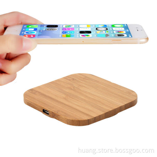 Bamboo Wood Wireless Charger For Iphone/Samsung